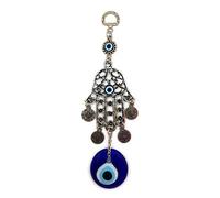 MYSTIC JEWELS By Dalia - Ciondolo Occhio Turco con Mano di Fatima per Parete ed Evitare Mal Occhi in casa