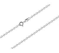 MYSTIC JEWELS By Dalia - Collana da 1,3 mm in Argento Sterling 925 Rolo Rodiato, da donna, senza pendente, disponibile in 40,45,50 cm (40 cm)