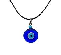 MYSTIC JEWELS Collana Occhio Turco Nazar Buona Fortuna per adulti e bambini, 2cm, Cristallo