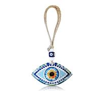 MYSTIC JEWELS - Decorazione da parete di cristallo Evil Eye (occhio turco) per la casa, muleto della Sord, Regalo, Compleanno (Modello 2)