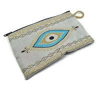 MYSTIC JEWELS - Portamonete per carte, chiavi - design Occhio per buona fortuna - Traditional (15 x 10 cm), Modello 6, Portafogli