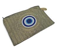 MYSTIC JEWELS - Portamonete per carte, chiavi - design Occhio per buona fortuna - Traditional (15 x 10 cm), Modello 8, Portafogli