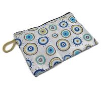 MYSTIC JEWELS - Portamonete per carte, chiavi - design Occhio per buona fortuna - Traditional (15 x 10 cm), Modello 1, Portafogli