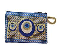 Mystic Jewels - Portamonete piccolo per carte, chiavi, metallo - motivo tappeto - Turco Traditional (8 x 11 cm) (Color1)