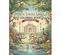 Mystic Jungle Animals Coloring Book: Bold & Easy Designs