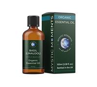 Mystic Moments Basilico (Linalolo) Olio Essenziale Organico - 100ml - 100% Puro