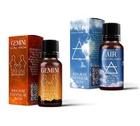 Mystic Moments | Elemento d'aria e segno zodiacale Gemelli, miscela di oli essenziali astrologici in confezione doppia (2x10ml)