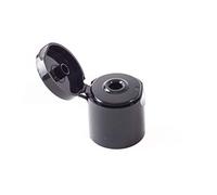 Mystic Moments Flip Top Cap 24 mm Nero Liscio Parete (24/415) - Confezione da 10