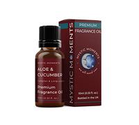 Mystic Moments | Olio di fragranza Aloe e Cetriolo - 10 ml - Perfetto per saponi, Candele, Bombe da Bagno, bruciatori di Olio, diffusori e Articoli per la Cura della Pelle e dei Capelli