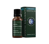 Mystic Moments | Olio Essenziale Biologico di Basilico linalolo | 10ml | Ocimum basilicum dona a diffusori, miscele di oli e formulazioni profumate un aroma erbaceo and refreshing.
