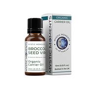 Mystic Moments | Olio vettore di semi di broccoli vergini biologici | 10ml | Olio vettore di semi di broccoli vergini biologici per pelle, capelli, massaggio e formule cosmetiche.