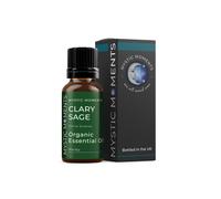 Mystic Moments Salvia Sclarea Olio Essenziale Organico - 10ml - 100% Puro