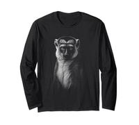 Mystic Monkey Wildlife Primate Ritratto Notte Maglia a Manica
