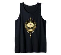 Mystic Moon Eye Boho Design - Celestial Line Art Canotta