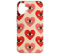 Mystic Moon Tarocchi Carte Cuore Modello Strega Dea Wicca Custodia per iPhone 16 Plus