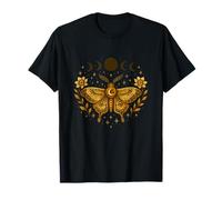 Mystic Moth con Fasi lunari Floreali Maglietta