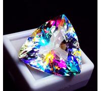 Mystic Quarzo 60 + KT Certificato Loose Gemma Cubico Taglio Con Omaggio