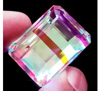 Mystic Quarzo Arcobaleno Colore 65 A 70 KT Loose Gemma Certificato L93