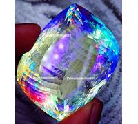 Mystic Quarzo Certificato Loose Gemma Decorato Forma 260 + KT Con Omaggio