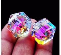 Mystic Quarzo Cubo Loose Gemma Paio 45 A 50 KT Certificato R382
