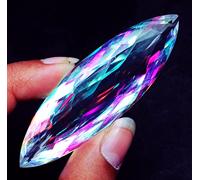 Mystic Quarzo Tra 90 A 110 KT Certificato Loose Gemma Con Omaggio