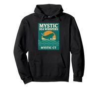 Mystic Sea Whispers Camicia Retro Balena Tramonto Oceano Mistico CT Felpa con Cappuccio