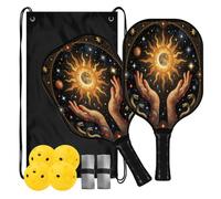 Mystic Snake Luna e Sole Tarocchi Cristalli Estetica Spin & Power Pickleball Paddles