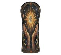 Mystic Snake Moon Sun Tarocchi Copritesta impermeabile con etichette intercambiabili n. per conducenti e legni da fairway