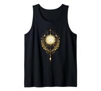 Mystic Sun Moon Boho Design - Celestial Line Art Canotta