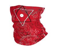 Mystic Symbol Magic Devil Occult Red 26X30Cm Traspirante Protezione del Viso Protezione UV Sciarpa A Tubo per Adulto Yoga Arrampicata