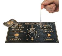 Mystic Talking Board - Board In Legno In Legno Con Tavola | Boches Di Comunicazione Spirit Con Alfabeto E Numeri, Decorazione Occulto, Regali Magici Per Adolescenti, Gioco Di Hallowe