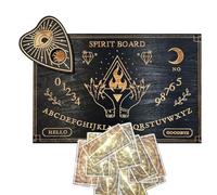 Mystic Talking Board - Board In Legno In Legno Con Tavola | Boches Di Comunicazione Spirit Con Alfabeto E Numeri, Decorazione Occulto, Regali Magici Per Adolescenti, Gioco Di Hallowe