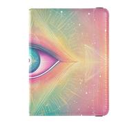 Mystic Tarot Astrological Eyes - Porta passaporto e carte di vaccino, in pelle, con porta passaporto, impermeabile, Tarocchi astrologici mistici, 1 size