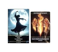 Mystic Tarot Card Set - Fortune Telling Self Reflection Deck for Meditation | 78 Symbolic Cards with Guidebook, Artistic Illustrations, Divination Practice Tool Spiritual Insight 4.72x2.76 in