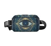 Mystic Tarot - Marsupio alla moda con occhi astrologici, per donne e uomini, grande capacità, con cinghia regolabile, per viaggi, palestra, lavoro, Tarocchi astrologici mistici, 1 size