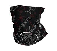 Mystic Zodiac Signs And Occult Symbols Black 26X30Cm Durevole Passamontagna Traspirante Bandana per attività Estivo Sports