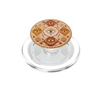 Mystical All Seeing Eye Mosaic Geometria Sacra Botanica Sym PopSockets PopGrip per MagSafe