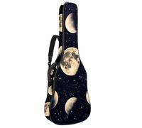 Mystical and Magical Moon and Purple Butterfly - Custodia per chitarra acustica, imbottita, impermeabile, per chitarre da 40, 41 e 42 pollici, Multicolore 08, 42.9x16.9x4.7 in, Zaino casual