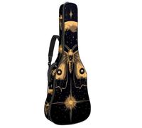 Mystical and Magical Moon and Purple Butterfly - Custodia per chitarra acustica, imbottita, impermeabile, per chitarre da 40, 41 e 42 pollici, Multicolore 02, 42.9x16.9x4.7 in, Zaino casual