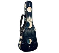 Mystical and Magical Moon and Purple Butterfly - Custodia per chitarra acustica, imbottita, impermeabile, per chitarre da 40, 41 e 42 pollici, Multicolore 06, 42.9x16.9x4.7 in, Zaino casual