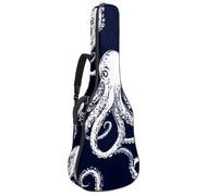 Mystical and Magical Moon and Purple Butterfly - Custodia per chitarra acustica, imbottita, impermeabile, per chitarre da 40, 41 e 42 pollici, Multicolore 10., 42.9x16.9x4.7 in, Zaino casual