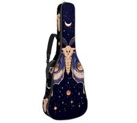 Mystical and Magical Moon and Purple Butterfly - Custodia per chitarra acustica, imbottita, impermeabile, per chitarre da 40, 41 e 42 pollici, Multicolore 01, 42.9x16.9x4.7 in, Zaino casual
