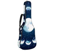 Mystical and Magical Moon and Purple Butterfly - Custodia per chitarra acustica, imbottita, impermeabile, per chitarre da 40, 41 e 42 pollici, Multicolore 07, 42.9x16.9x4.7 in, Zaino casual