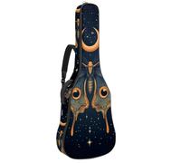 Mystical and Magical Moon and Purple Butterfly - Custodia per chitarra acustica, imbottita, impermeabile, per chitarre da 40, 41 e 42 pollici, Multicolore 03, 42.9x16.9x4.7 in, Zaino casual