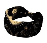 Mystical Astrology - Fascia elastica per le mani, con fasi lunari e mani, antiscivolo, alla moda, per sport, yoga, allenamento, uso quotidiano