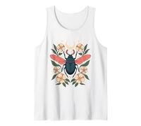 Mystical Beetle With Floral and Moon Canotta