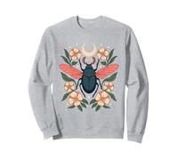 Mystical Beetle With Floral and Moon Felpa