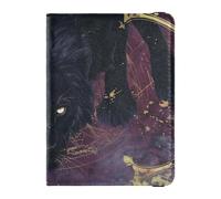 Mystical Black Lions Cool Leather simpatico porta passaporto per viaggio Vaccino Custodia Protettiva Copertura Organizzatore Documenti Accessori per gli uomini Impermeabile