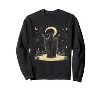 Mystical Celestial Night Ritual Wizard Felpa