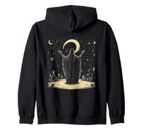 Mystical Celestial Night Ritual Wizard Felpa con Cappuccio
